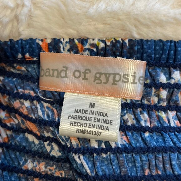 Band of Gypsies shorts/maxi blue floral jumper - Picture 5 of 8